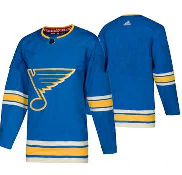 Men%27s St. Louis Blues Blank Blue Alternate Official Adidas Jersey->nba shorts->NBA Jersey